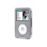 iSkin eVo4 Duo Quicksilver - Case for digital player - silicone, VISOR - silver - iPod classic 80GB, iPod classic 120GB